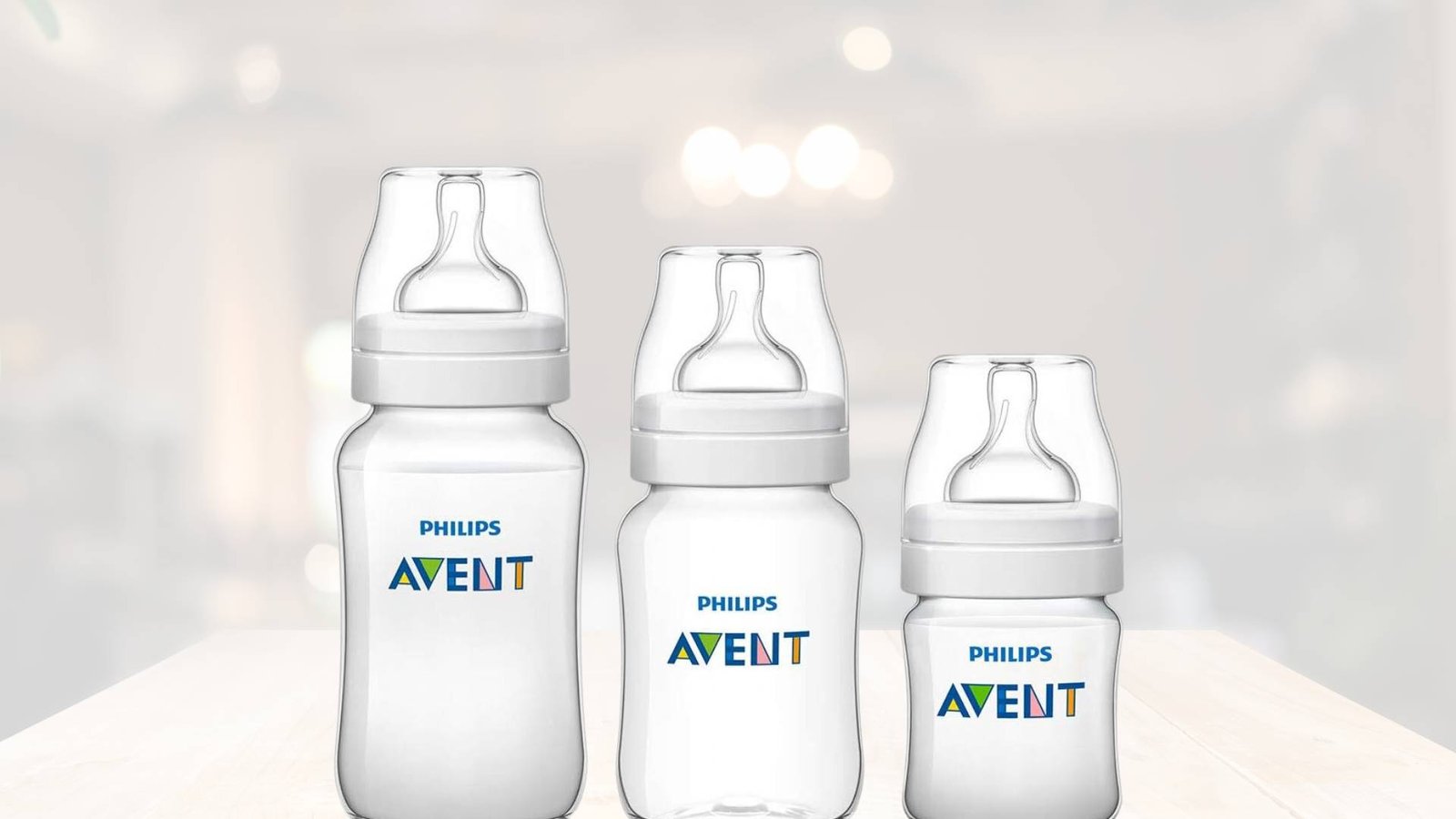 AVENT Kit 3 Mamadeiras Clássica Anticólica